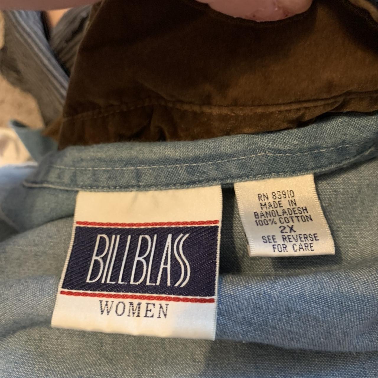 Bill Blass Women's Blue and Brown Blouse (3)