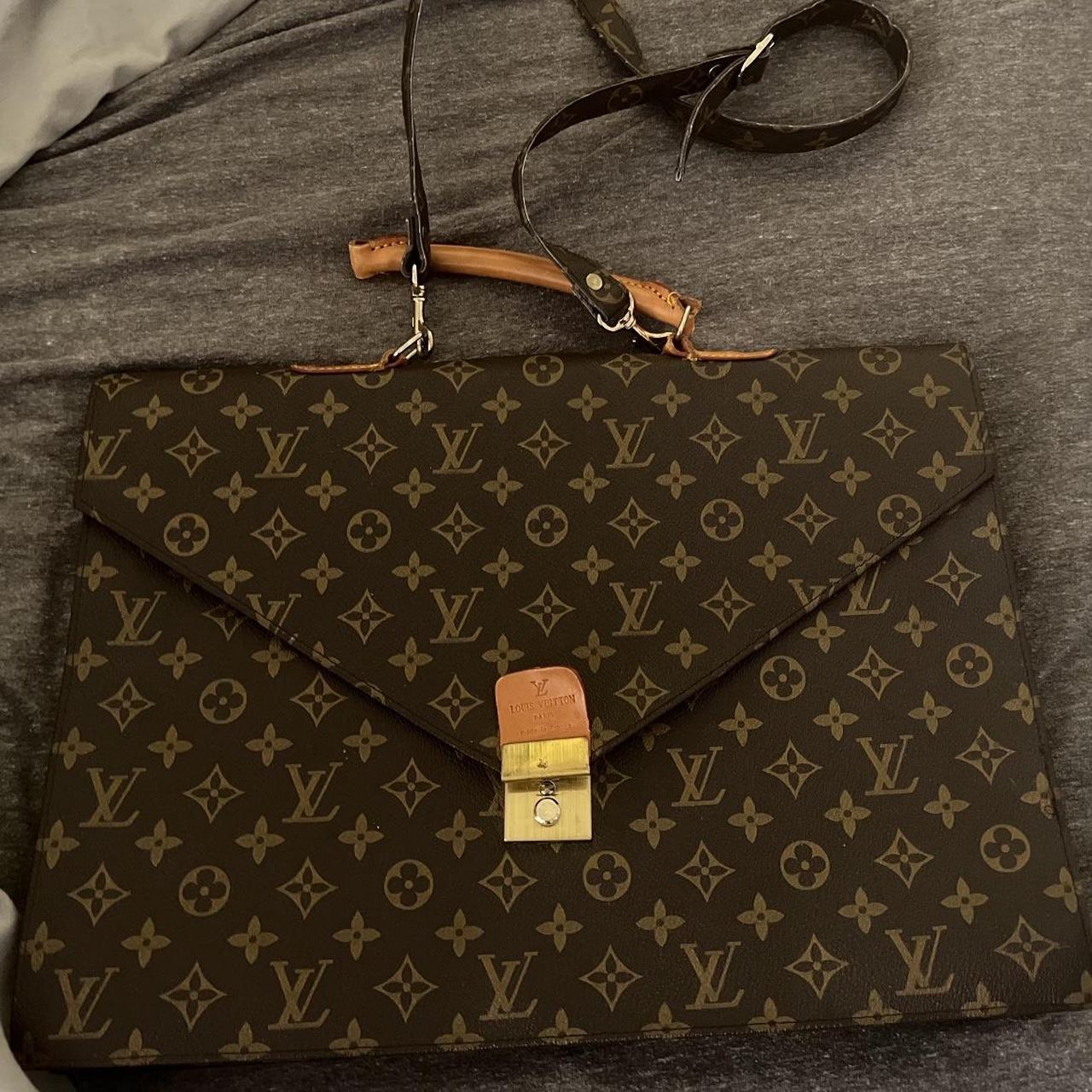 LV briefcase bag, Dm for price negotiations. #lv - Depop