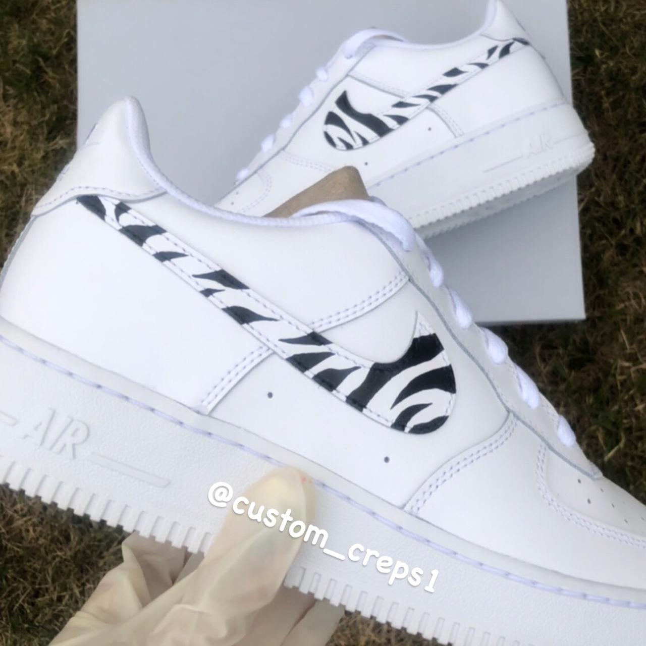 Nike air force 1 zebra outlet print