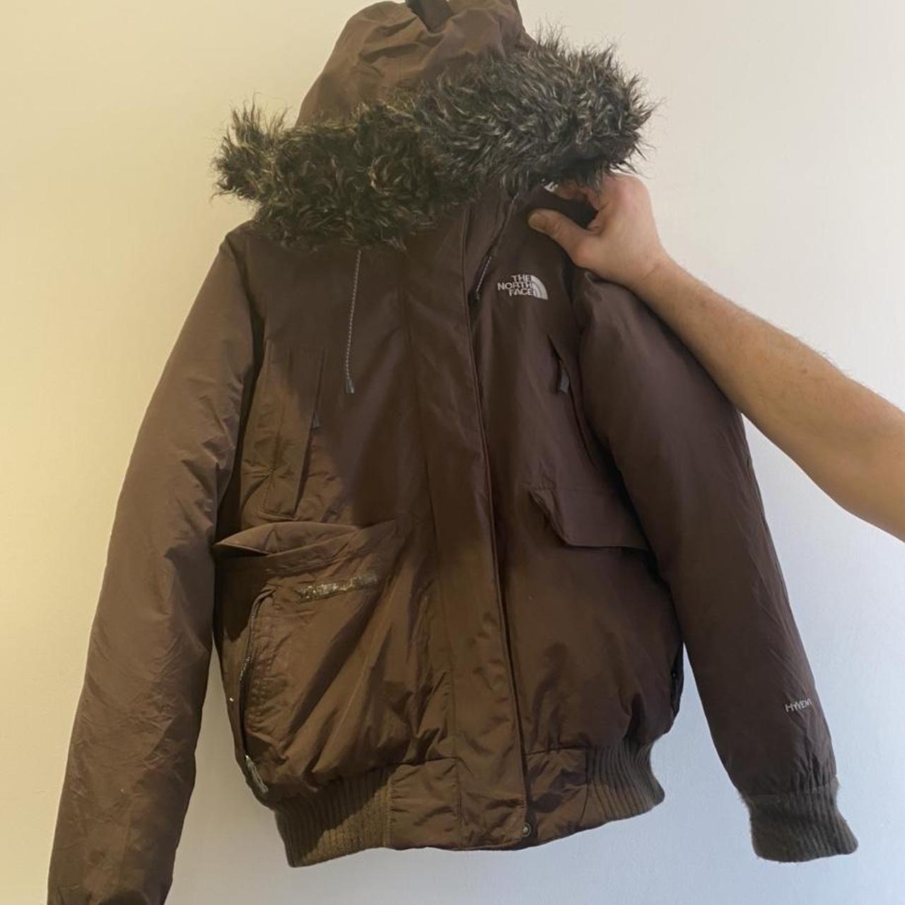 brown north face depop