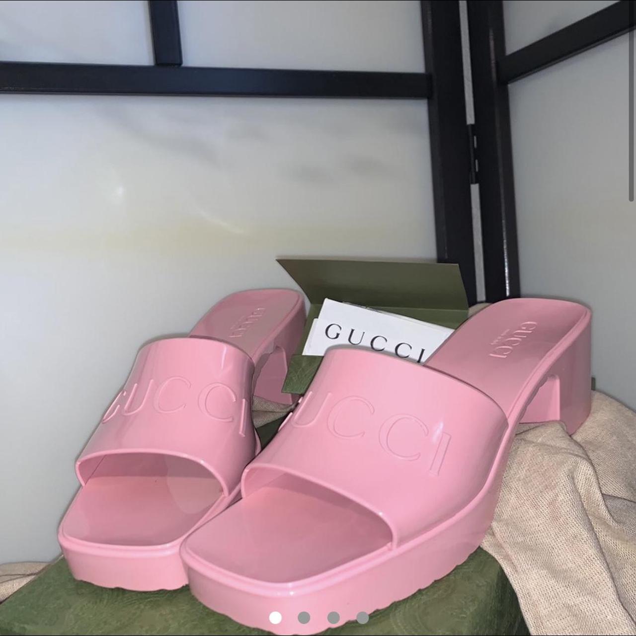 pastel gucci sandals