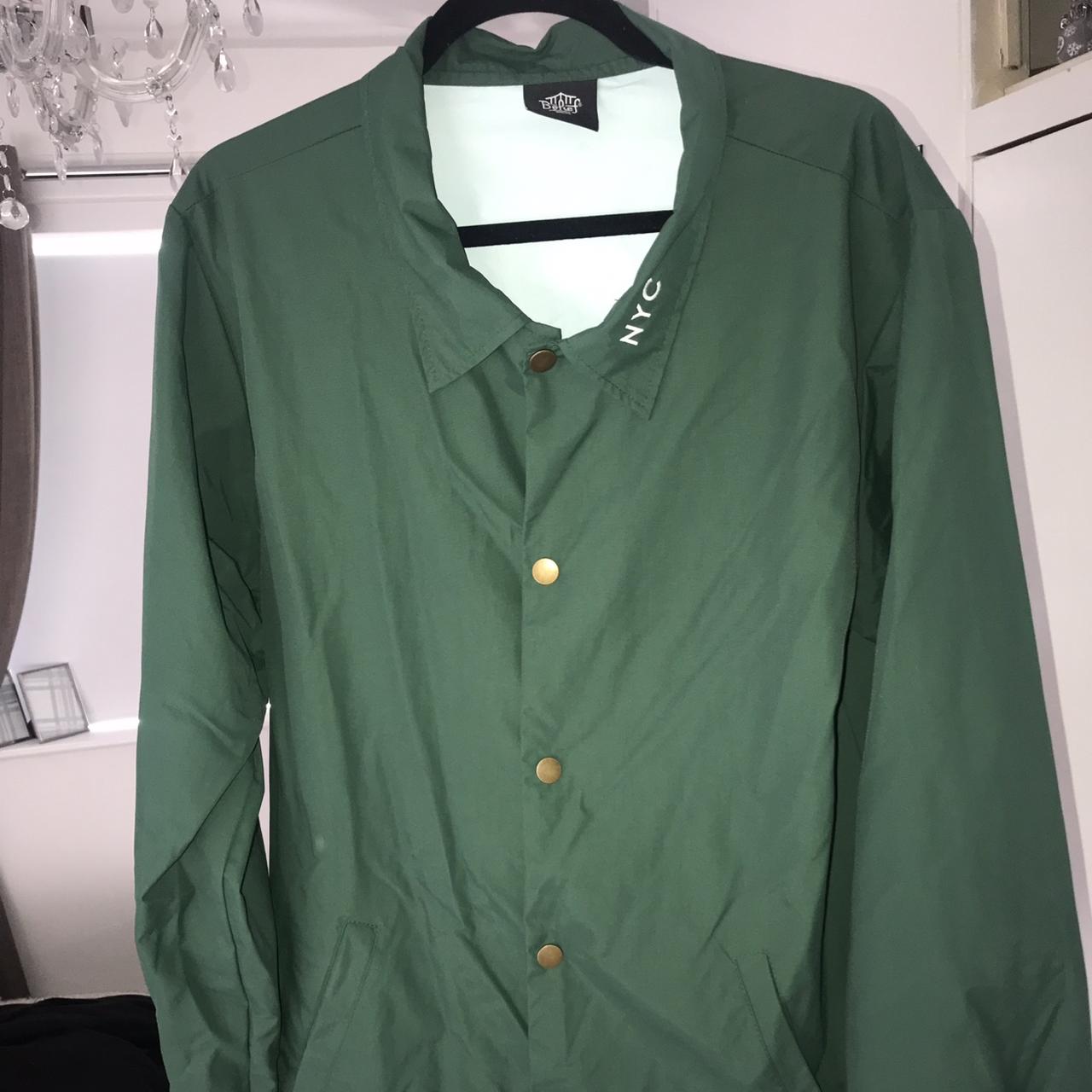 Belief NYC green coach jacket waterproof limited... - Depop