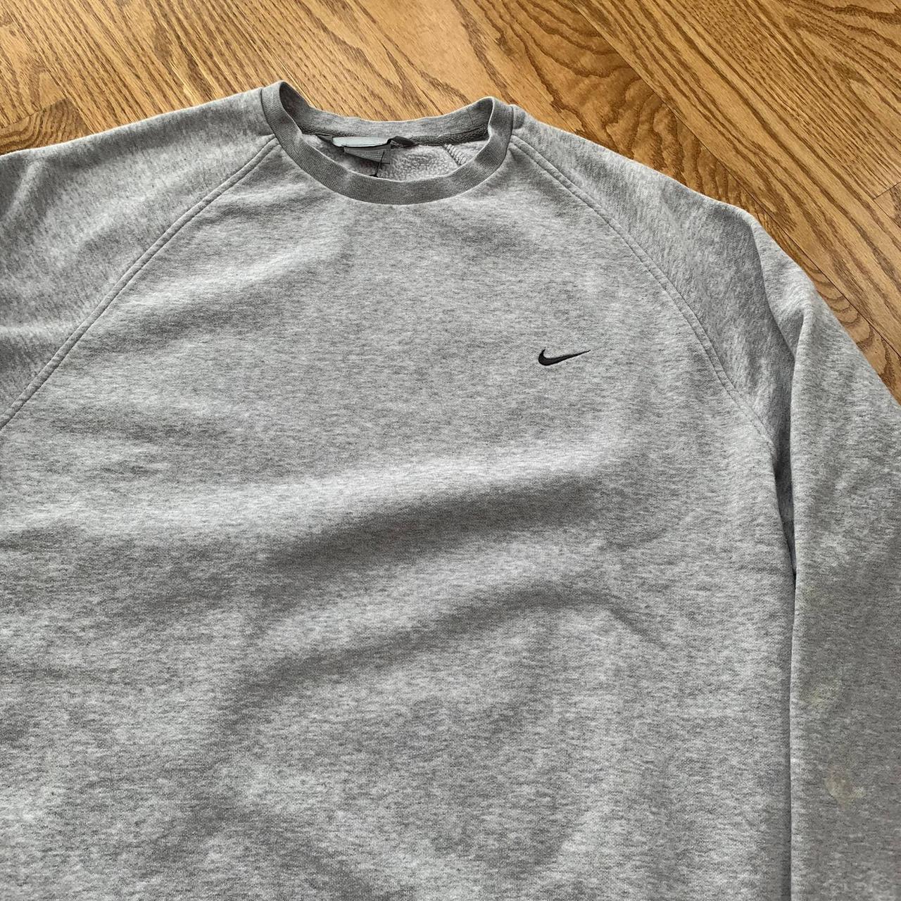 Vintage Y2K Nike Side Swoosh Crewneck Sweatshirt... - Depop