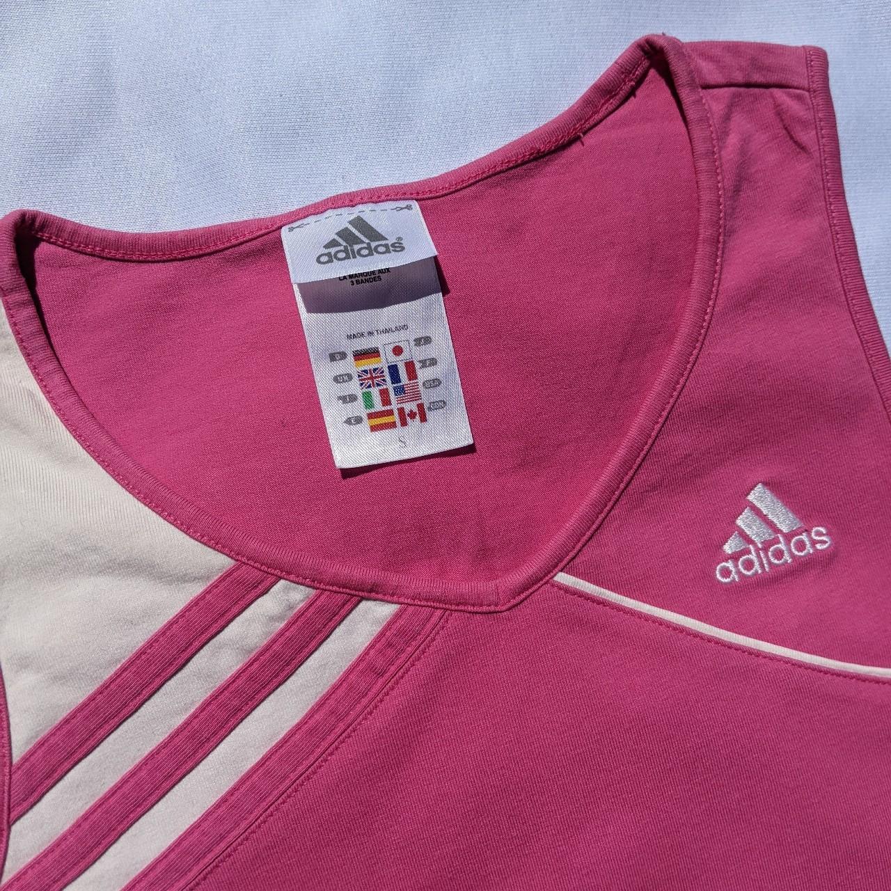 💗Pink Y2k Adidas Tank Top 👟Amazing bright pink y2k... - Depop