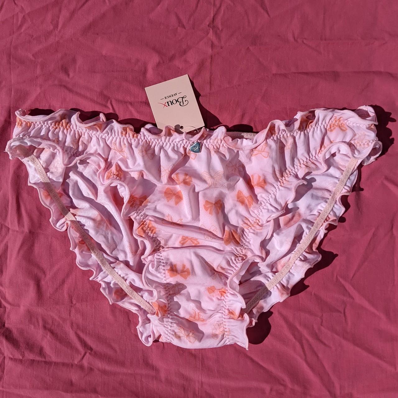 Boux Avenue Women's Pink And Orange Panties | Depop