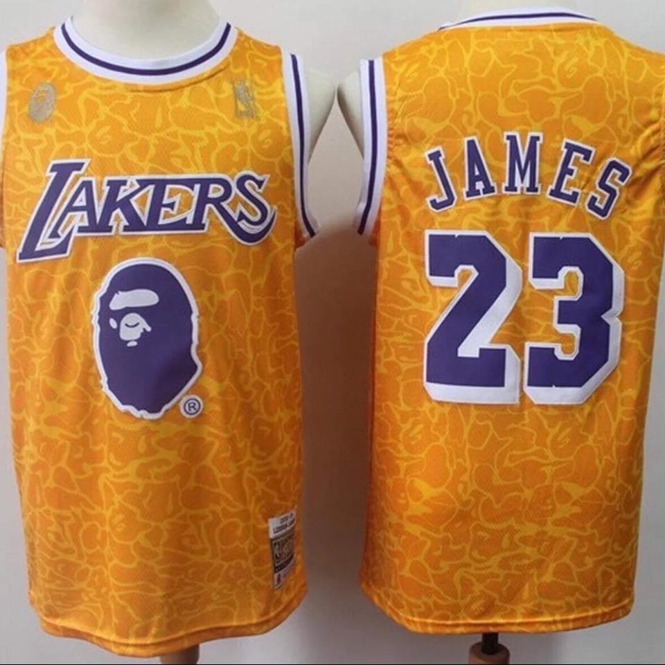 BAPE Los Angeles Lakers Jerseys. A bathing Ape - Depop