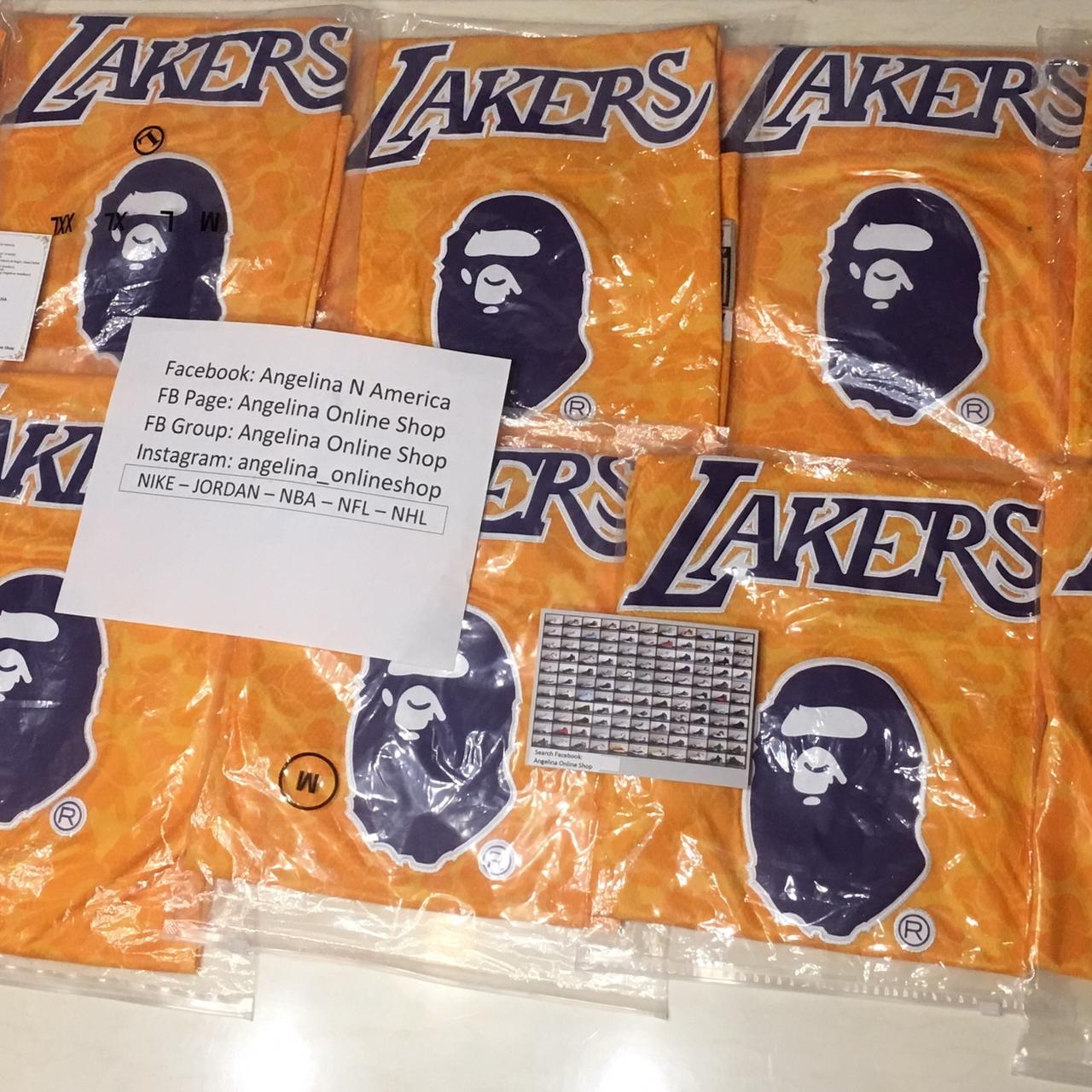 BAPE Los Angeles Lakers Jerseys. A bathing Ape - Depop