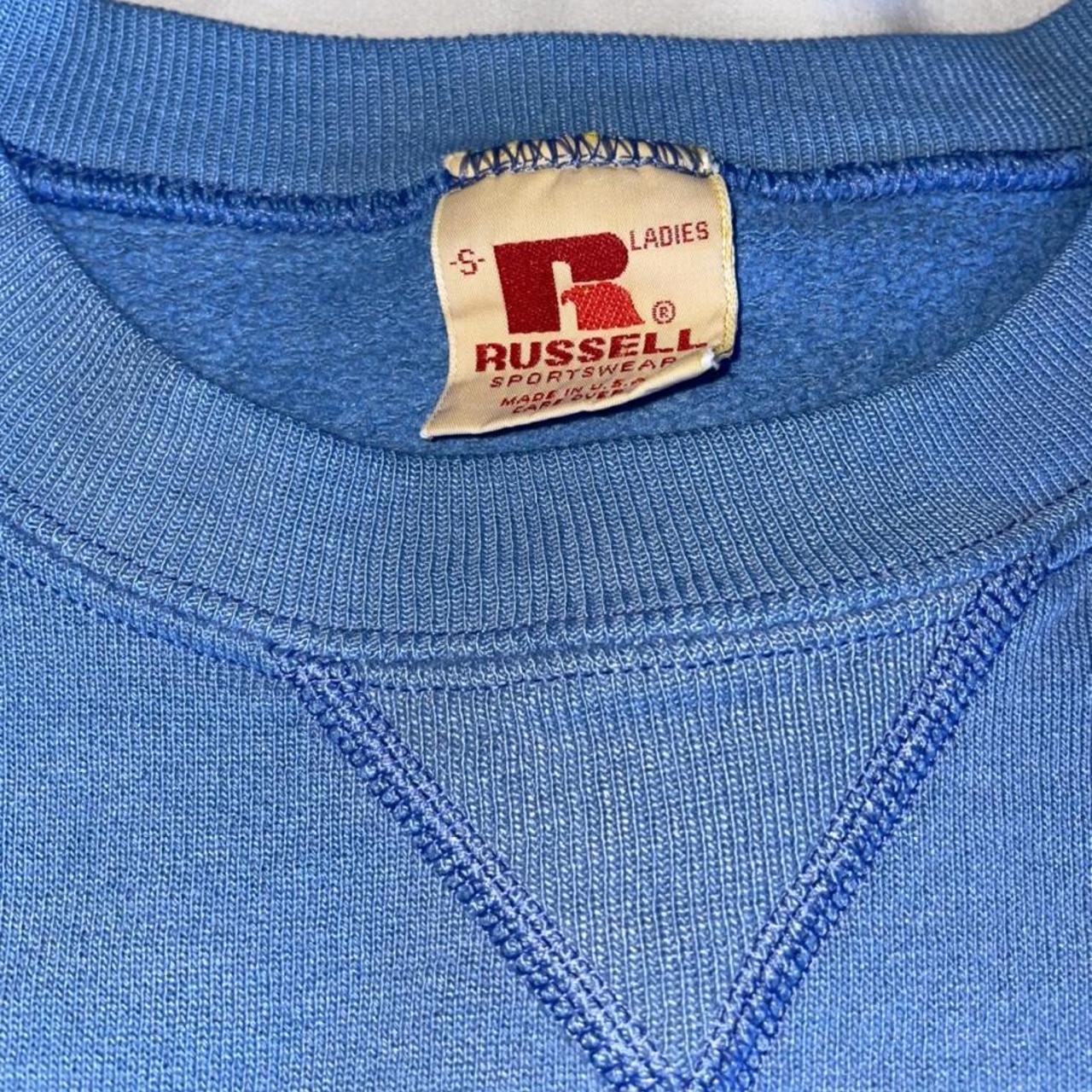 Russell Sportswear/Athletic Baby Blue Crewneck... Depop