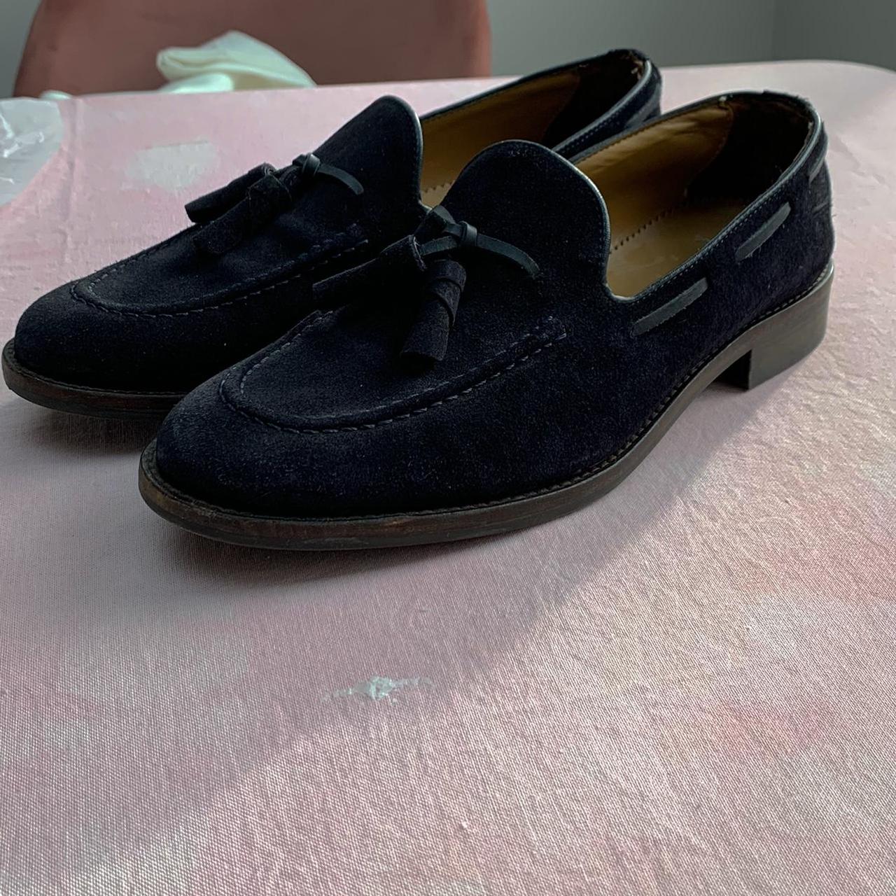 Zara Men's Navy Loafers | Depop