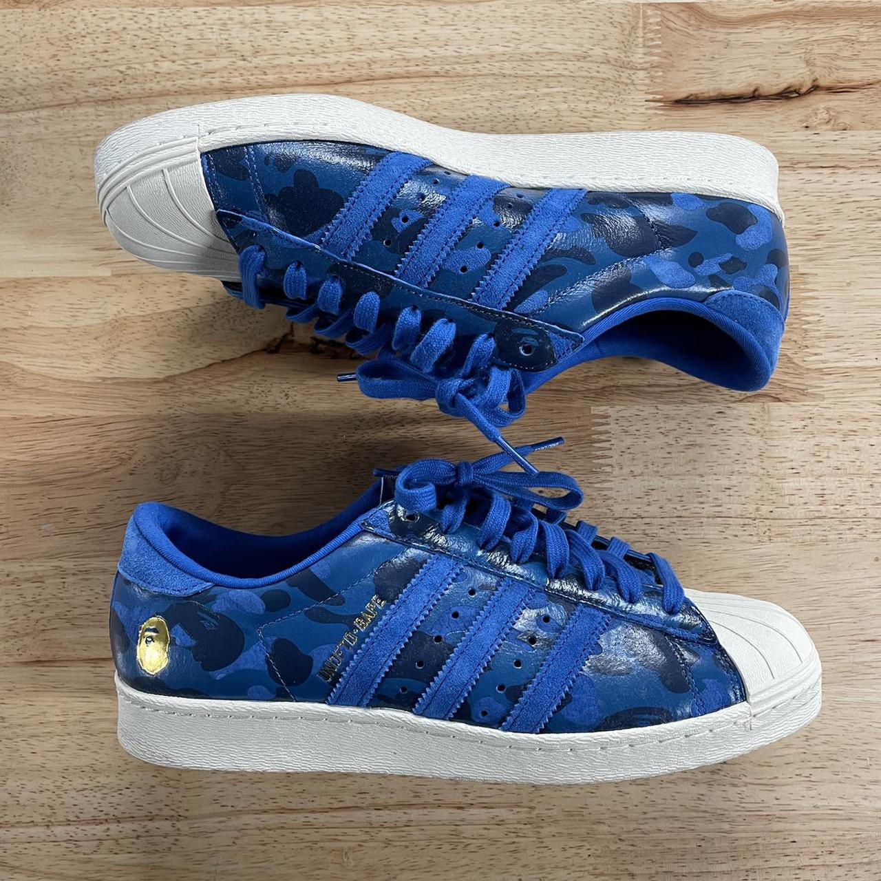 adidas superstar 80s undftd bape blue camo