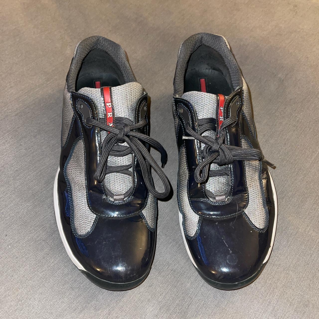 mens navy blue prada shoes