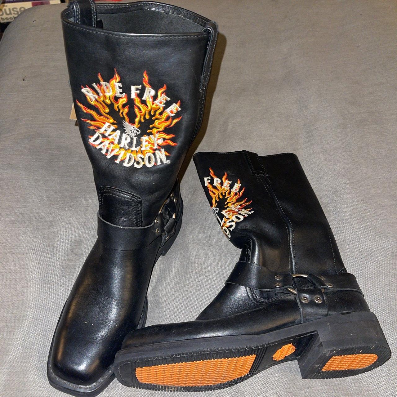 harley davidson boots with eagle