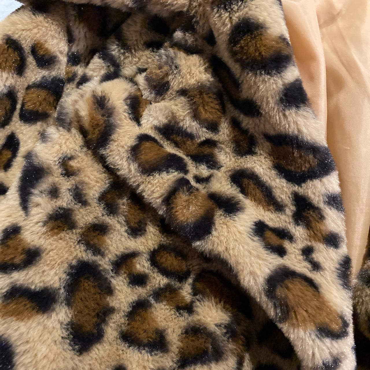 MOD boutique fuzzy cheetah print coat/jacket... - Depop