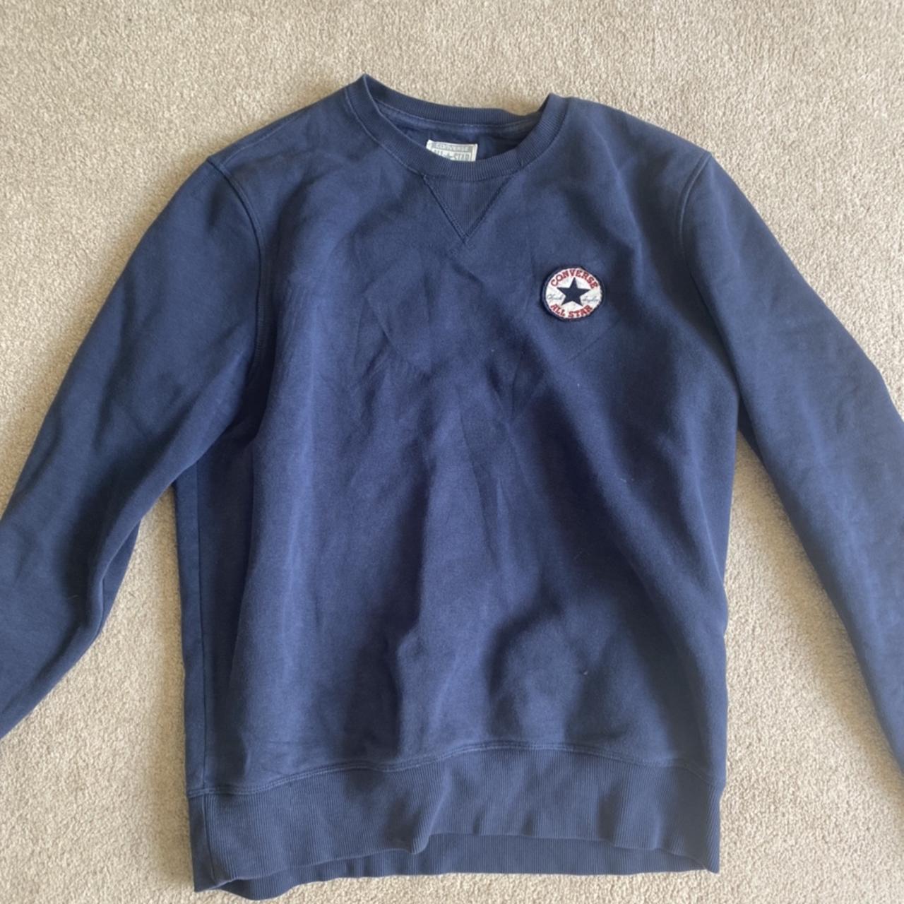 Converse shop navy jumper