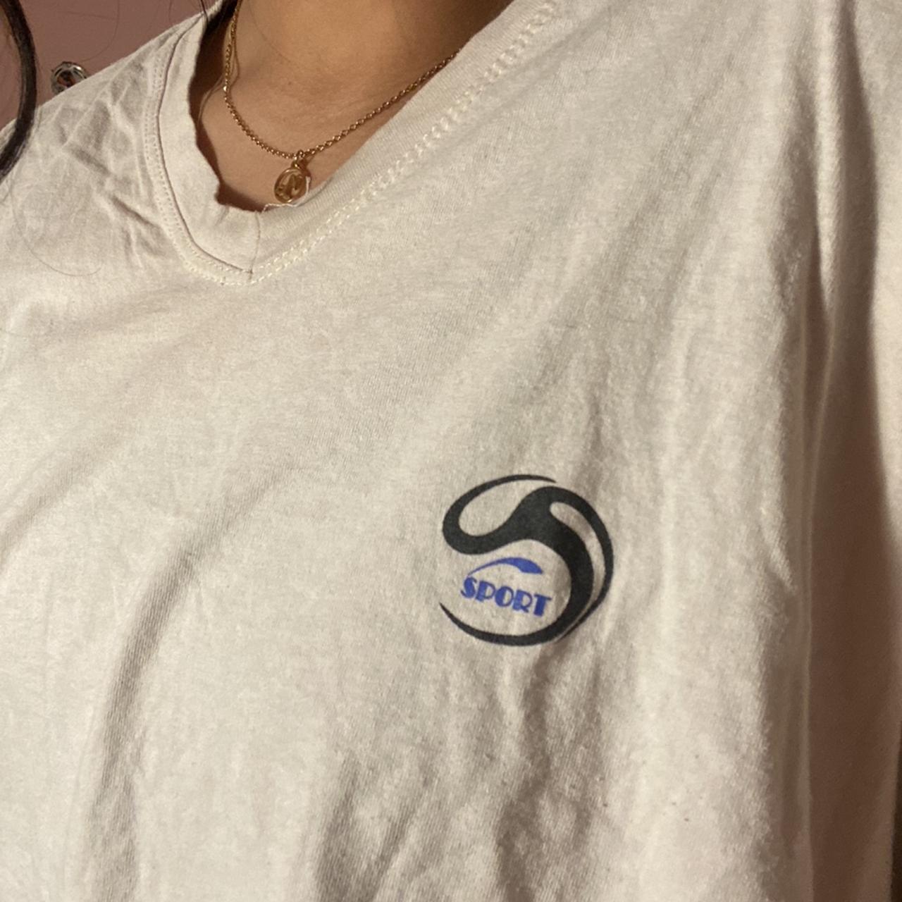 do Sport Women's White and Blue T-shirt (2)
