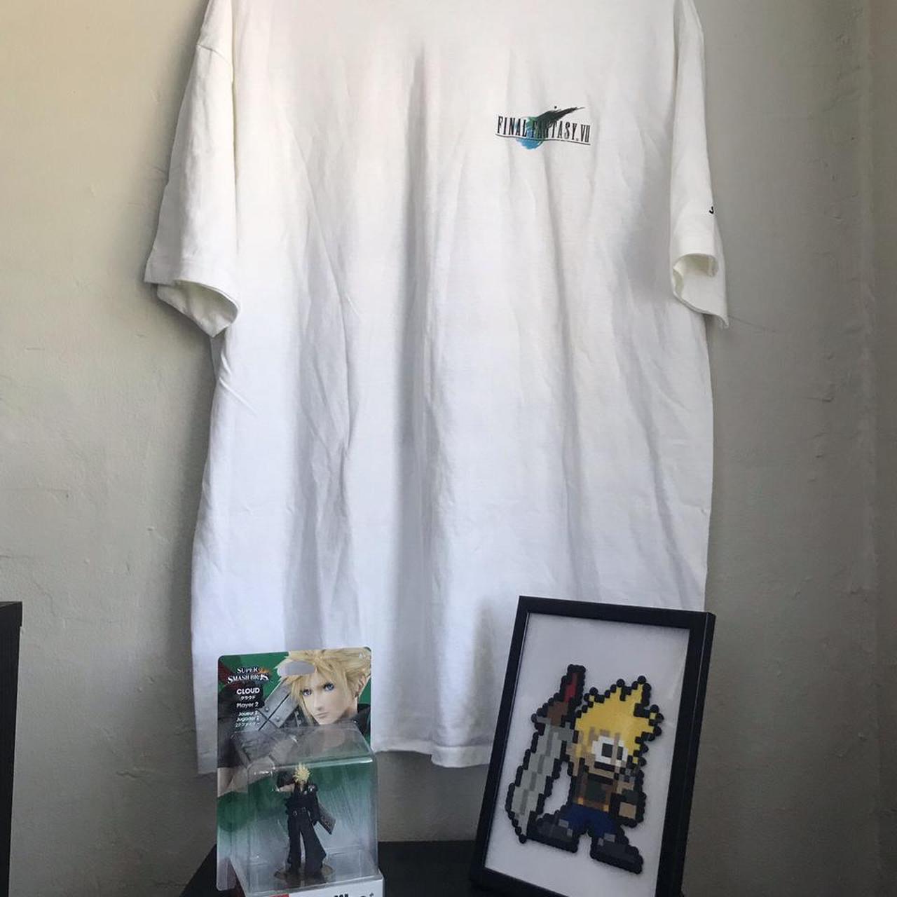 1997 final fantasy 7 cloud promo size xl oneita... - Depop