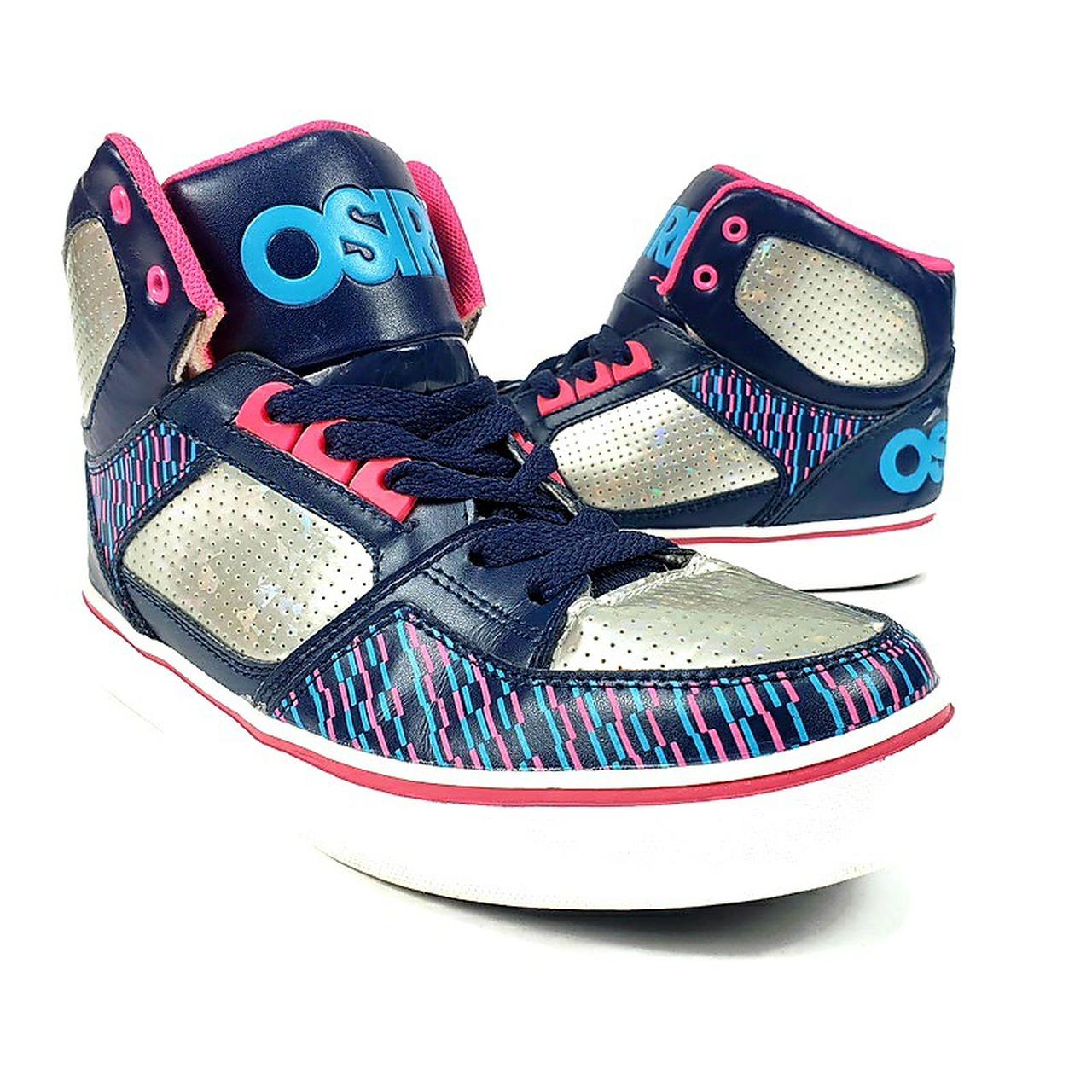 osiris girls leather ollie skate tennis shoes 6... - Depop