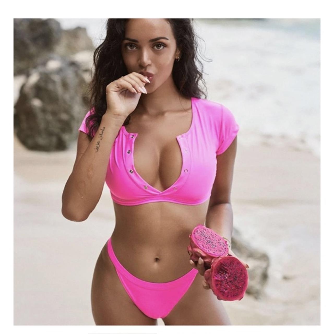 VDM the label indie bikini top neon #pink bikini top - Depop