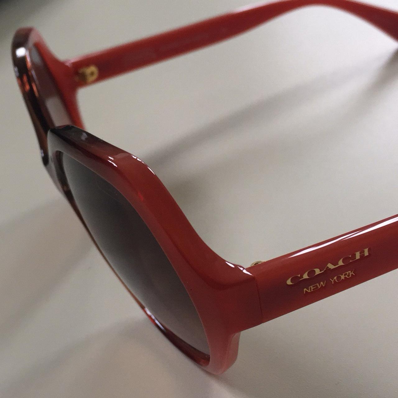 coach red sunglasses