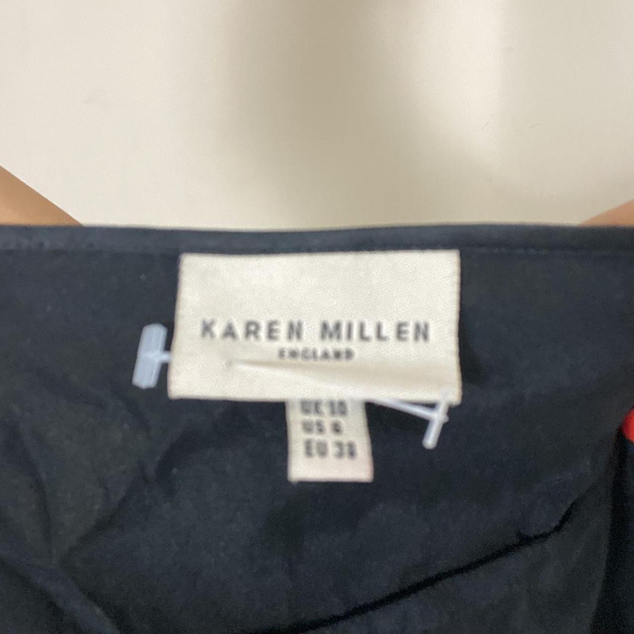 Karen Millen size 10 silky cami top with double and... - Depop