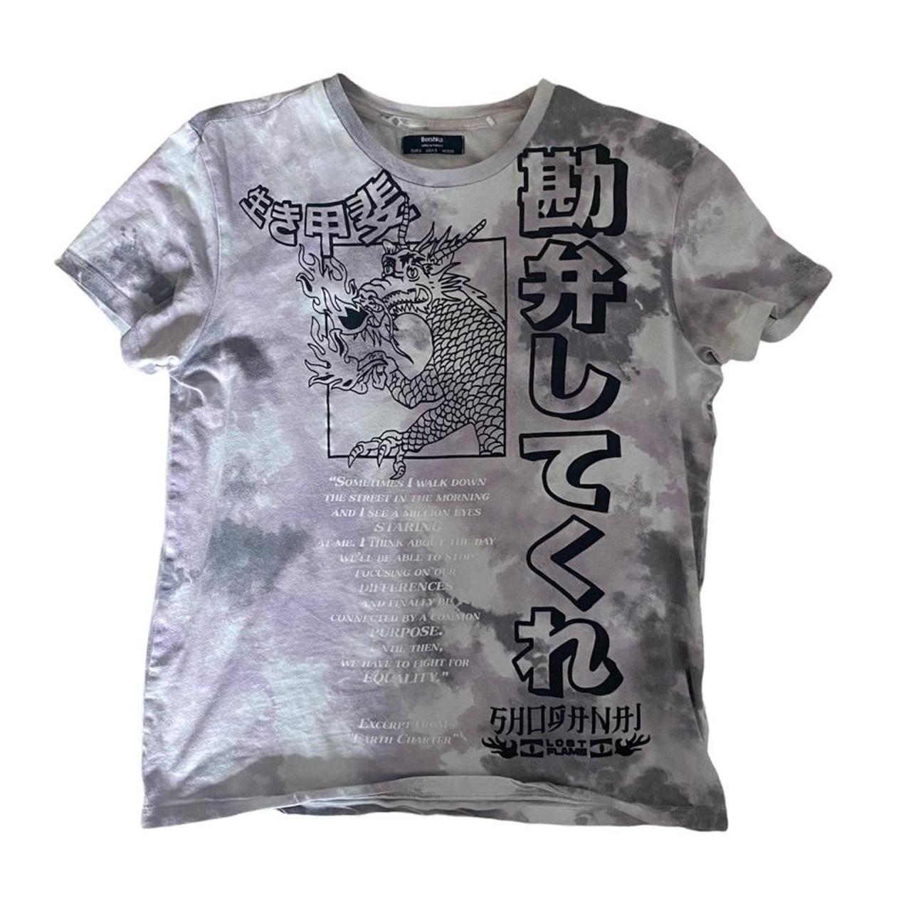 Bershka Printed Tee Shirt Dragon Bershka Bershka Dragon Print