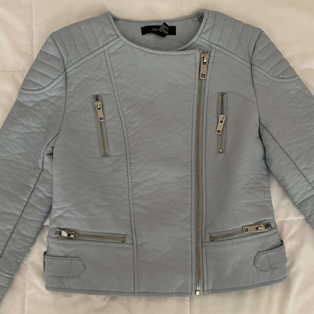 Zara baby on sale blue leather jacket