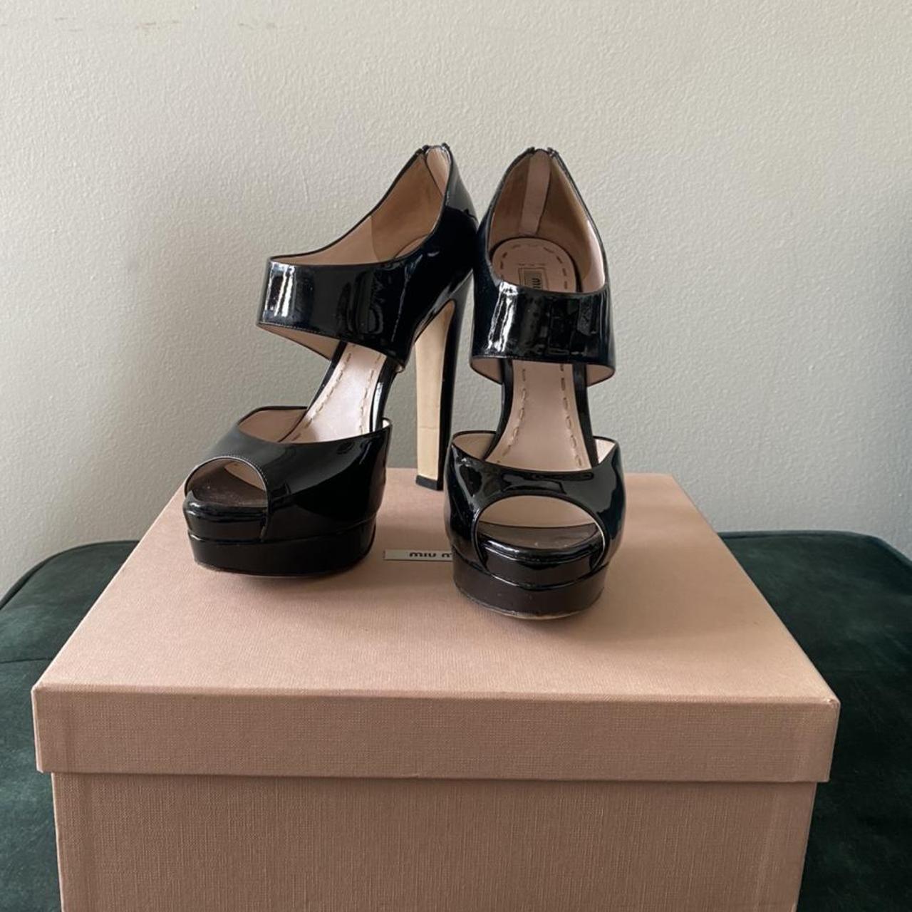 Miu Miu Women's Black Courts | Depop