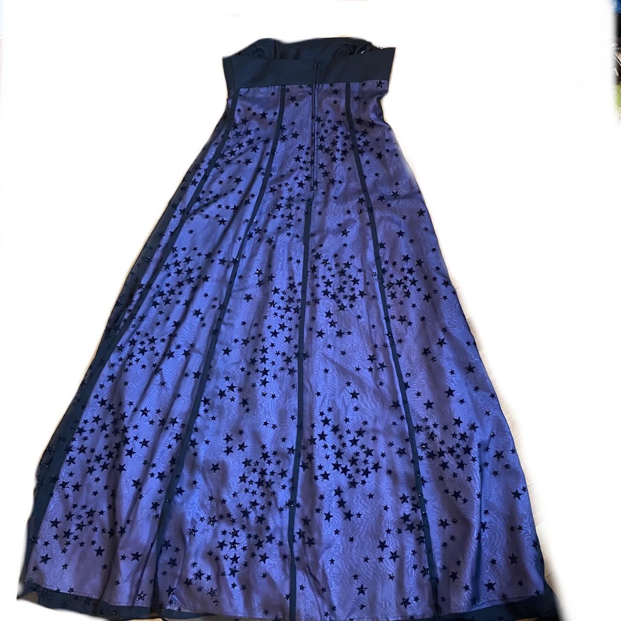 Vintage purple and black 90s gothic style prom dress... Depop