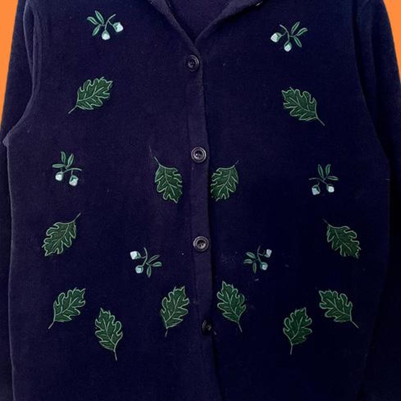 American Vintage Women's Blue and Green Jumper (3)