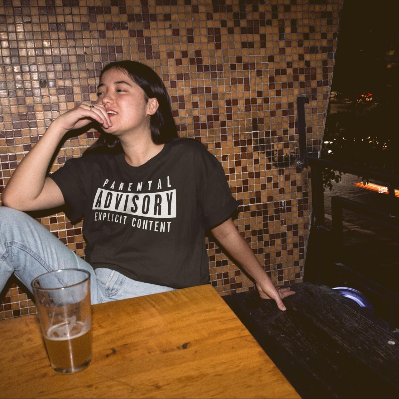 Parental advisory t-shirt 100 cotton 190gms