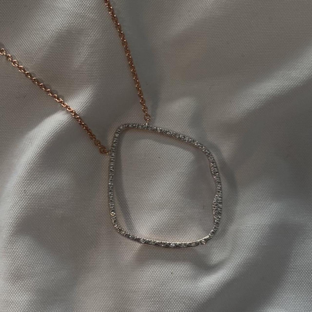 riva hoop cocktail diamond necklace