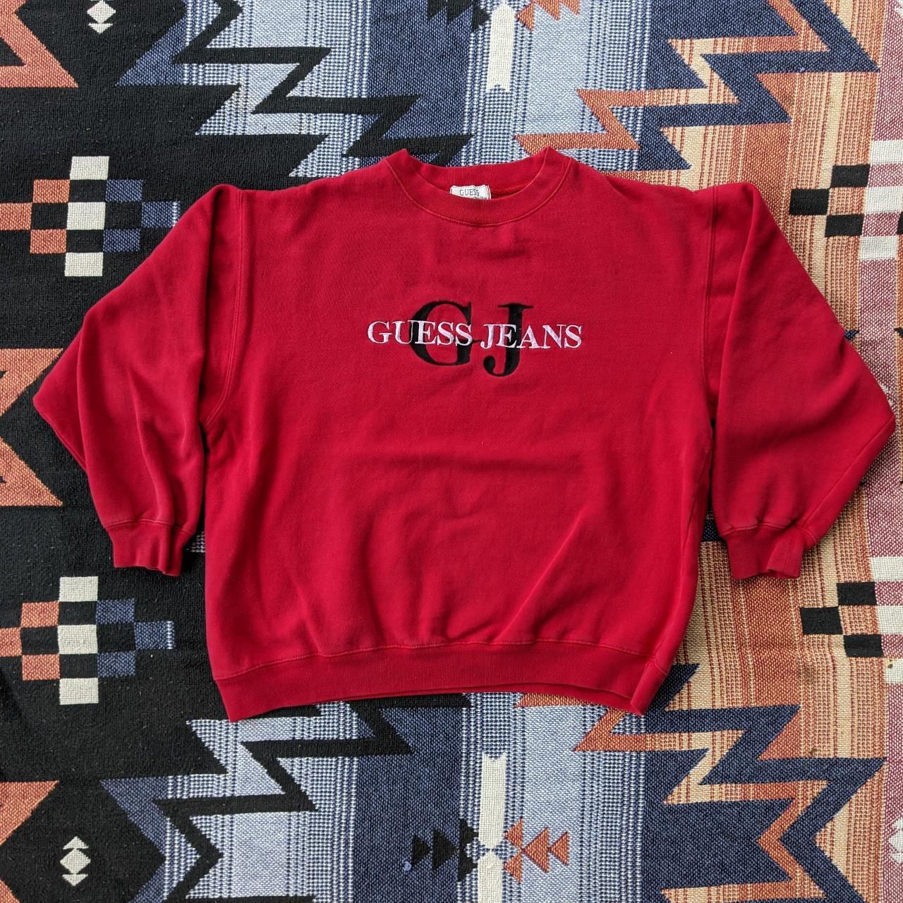 guess embroidered sweatshirt