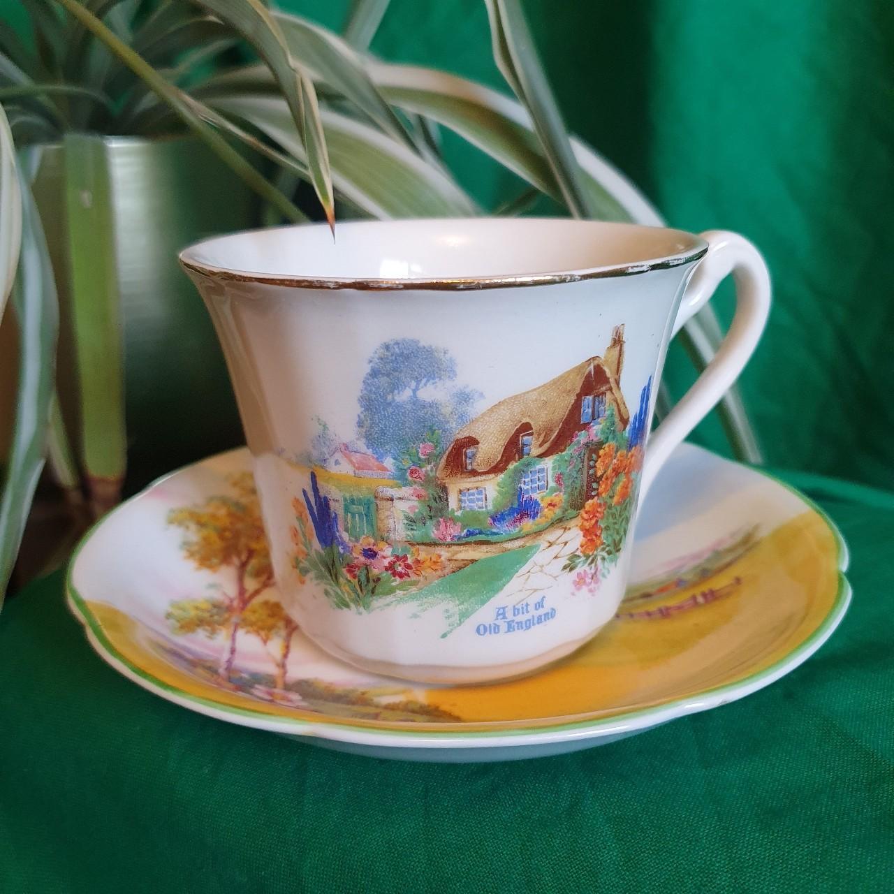 Vintage English tea cup and saucer... Depop