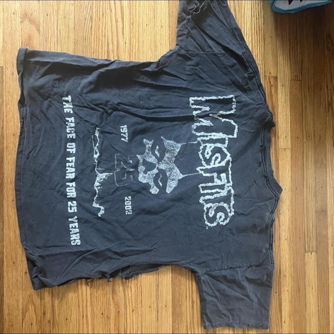 Rare vintage misfits shirt has a pretty big rip on... - Depop