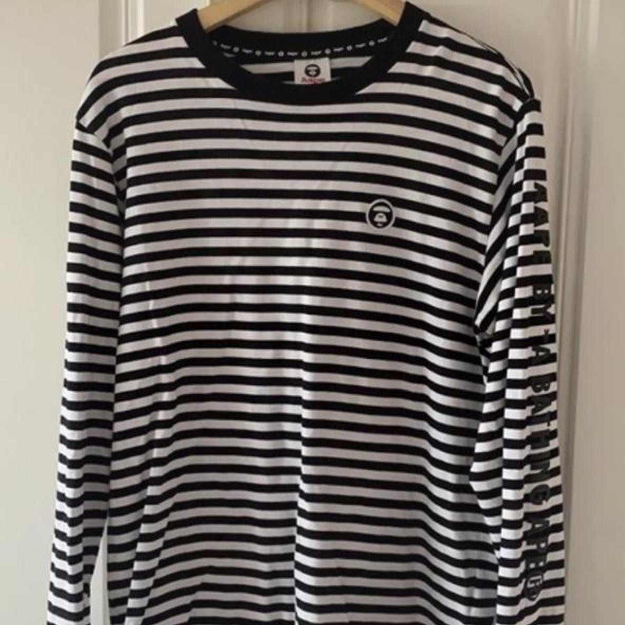 bape striped long sleeve