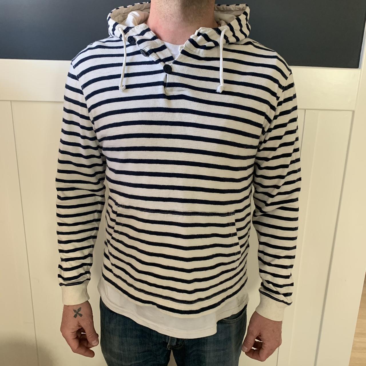 J crew best sale striped hoodie