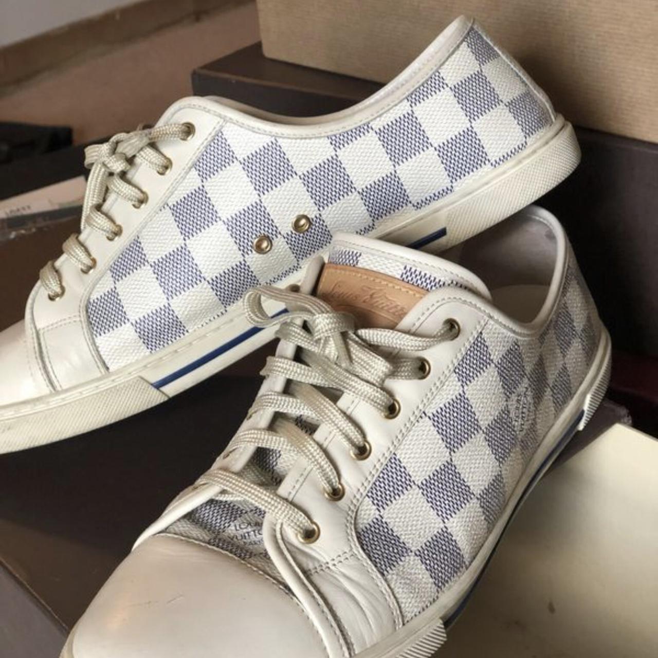 Louis Vuitton Damier Sneakers — 100% authentic Worn - Depop