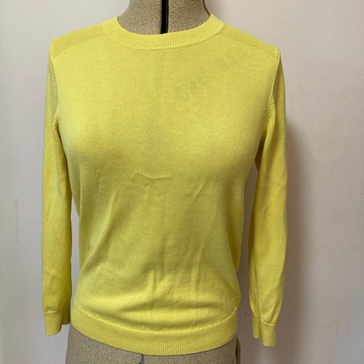 Gorgeous lemon yellow LK Bennett long sleeve crew... - Depop