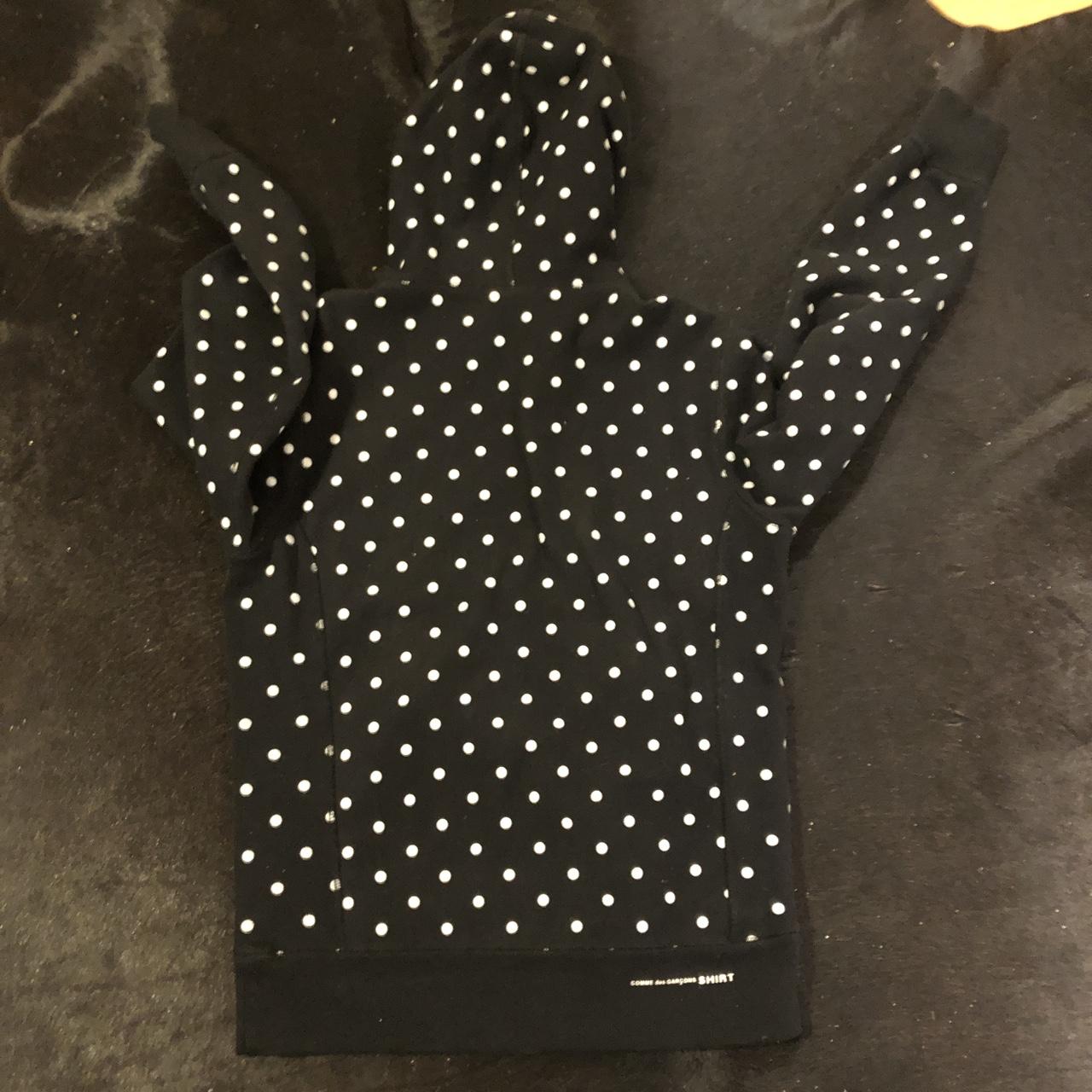 Comme des garcons sales polka dot hoodie