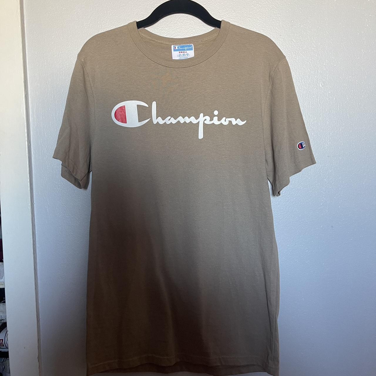 Tan discount champion shirt