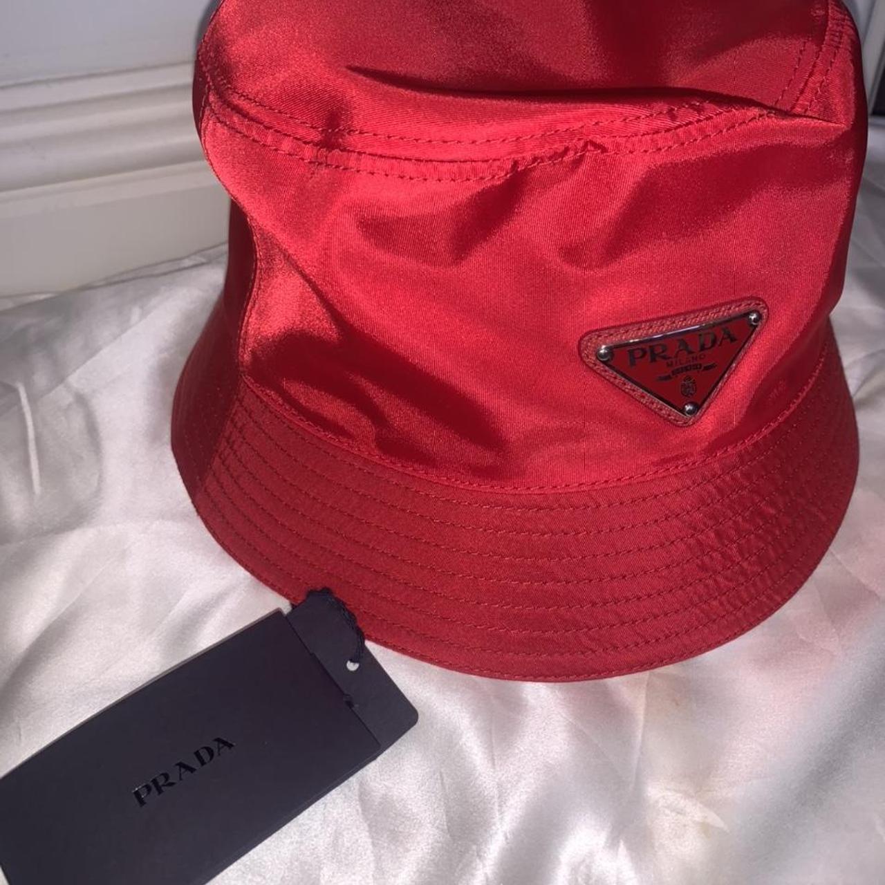 Prada bucket hat Brand new never worn Size one size - Depop