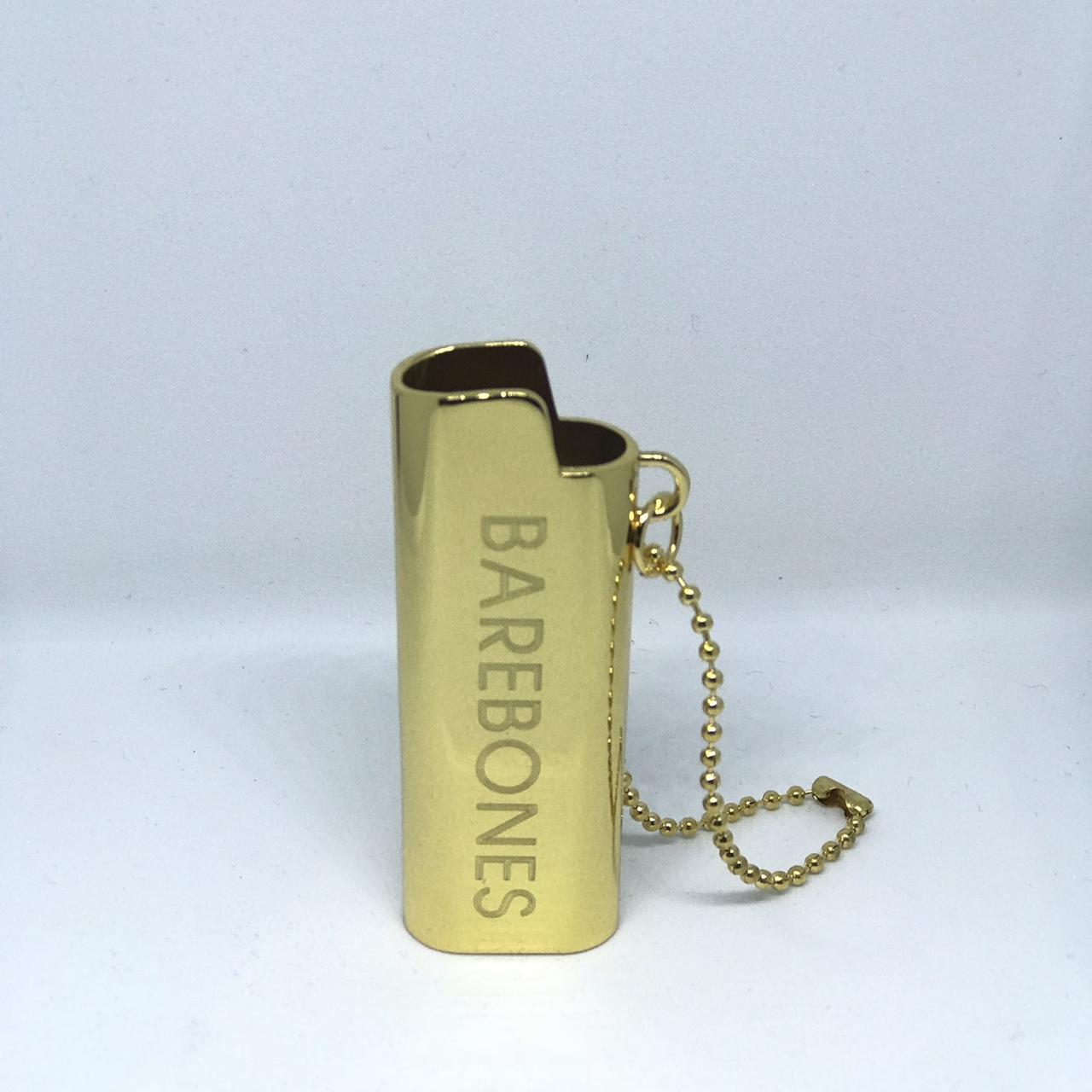 Ambush Lighter Case Brass Keychain - Gold