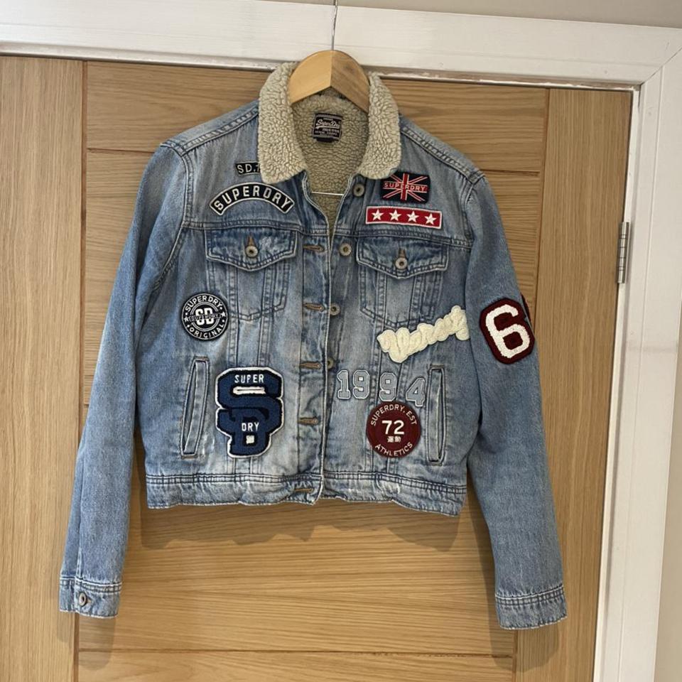 Superdry embroidered hot sale denim jacket