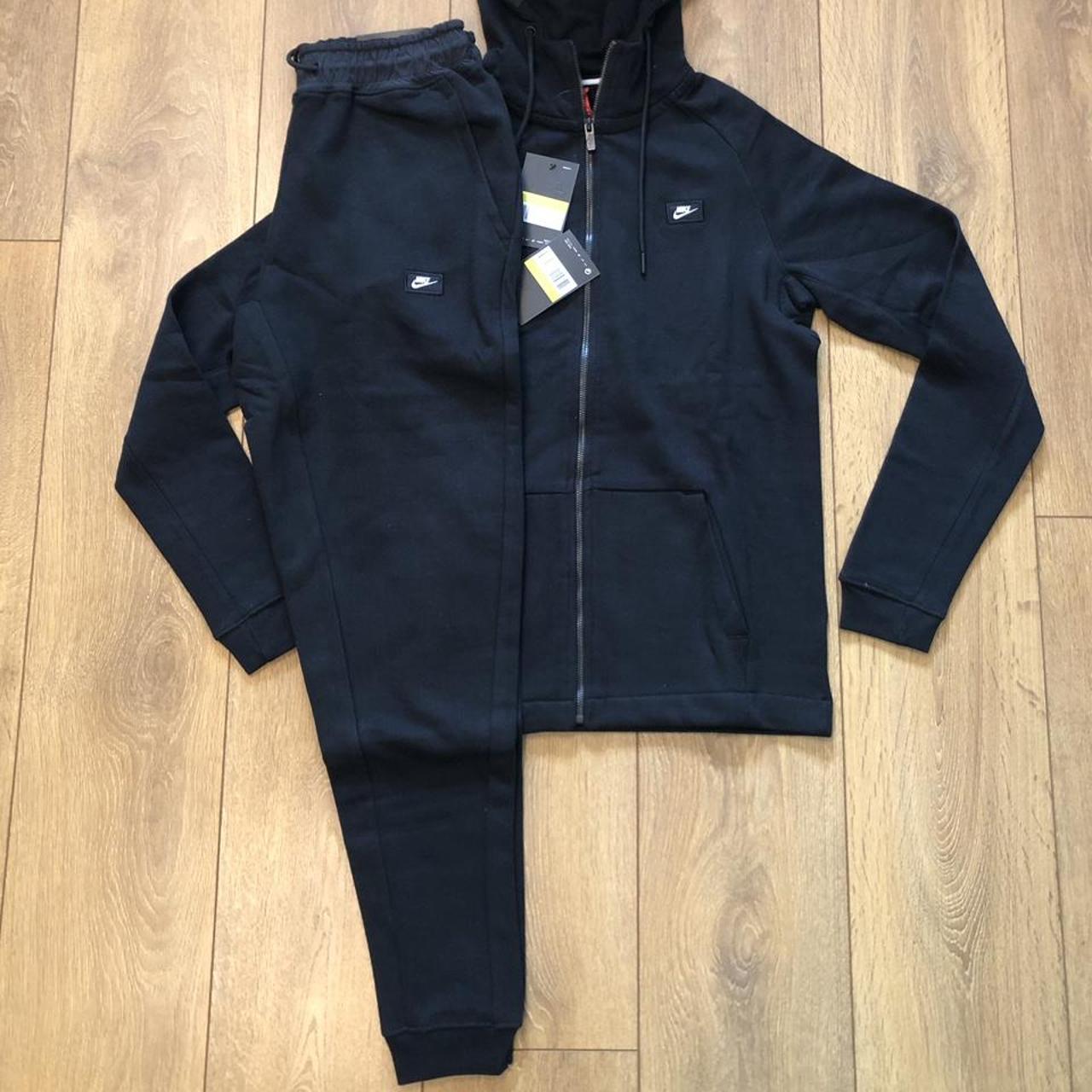 Nike modern tracksuit Nsw Black styling Slim fit... - Depop