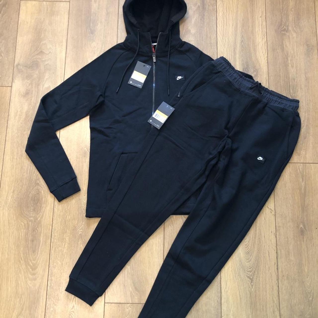 Nike modern tracksuit Nsw Black styling Slim fit... - Depop