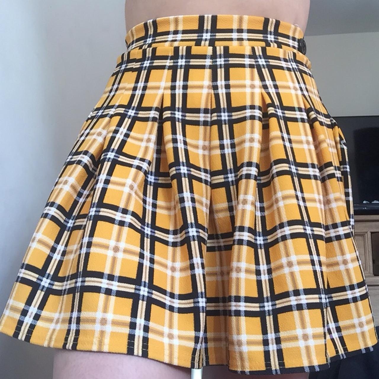 Plaid Skirt Pretty Little Thing Yellow Check Print Mini Skirt Co