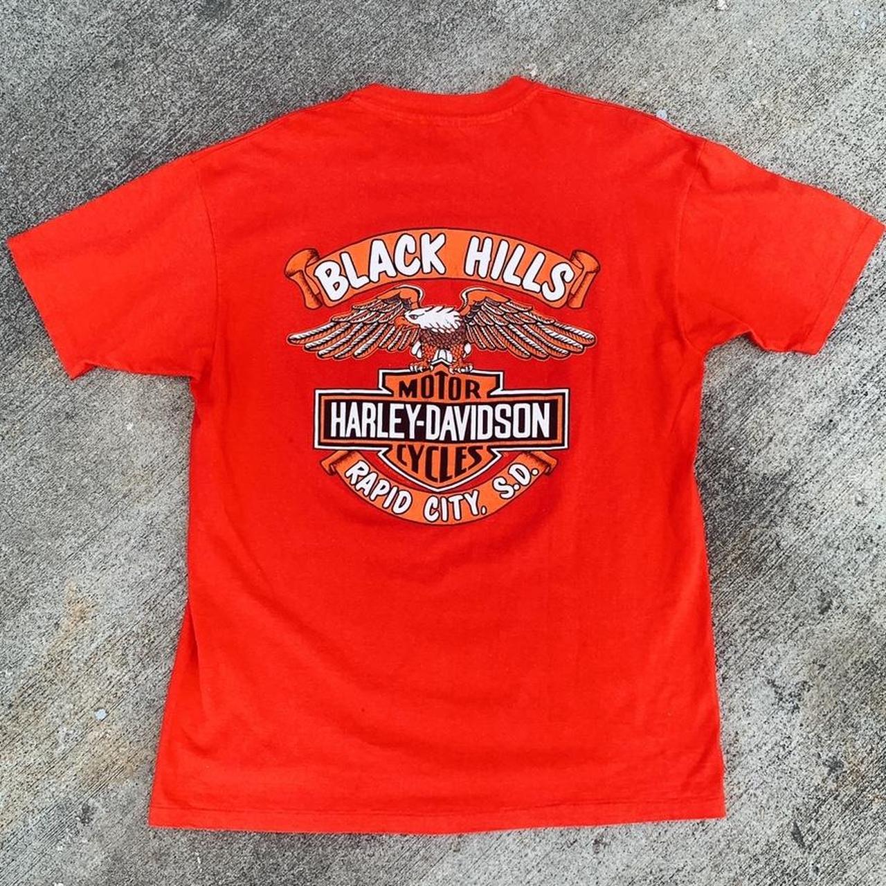 Harley Davidson Men's Red T-shirt | Depop