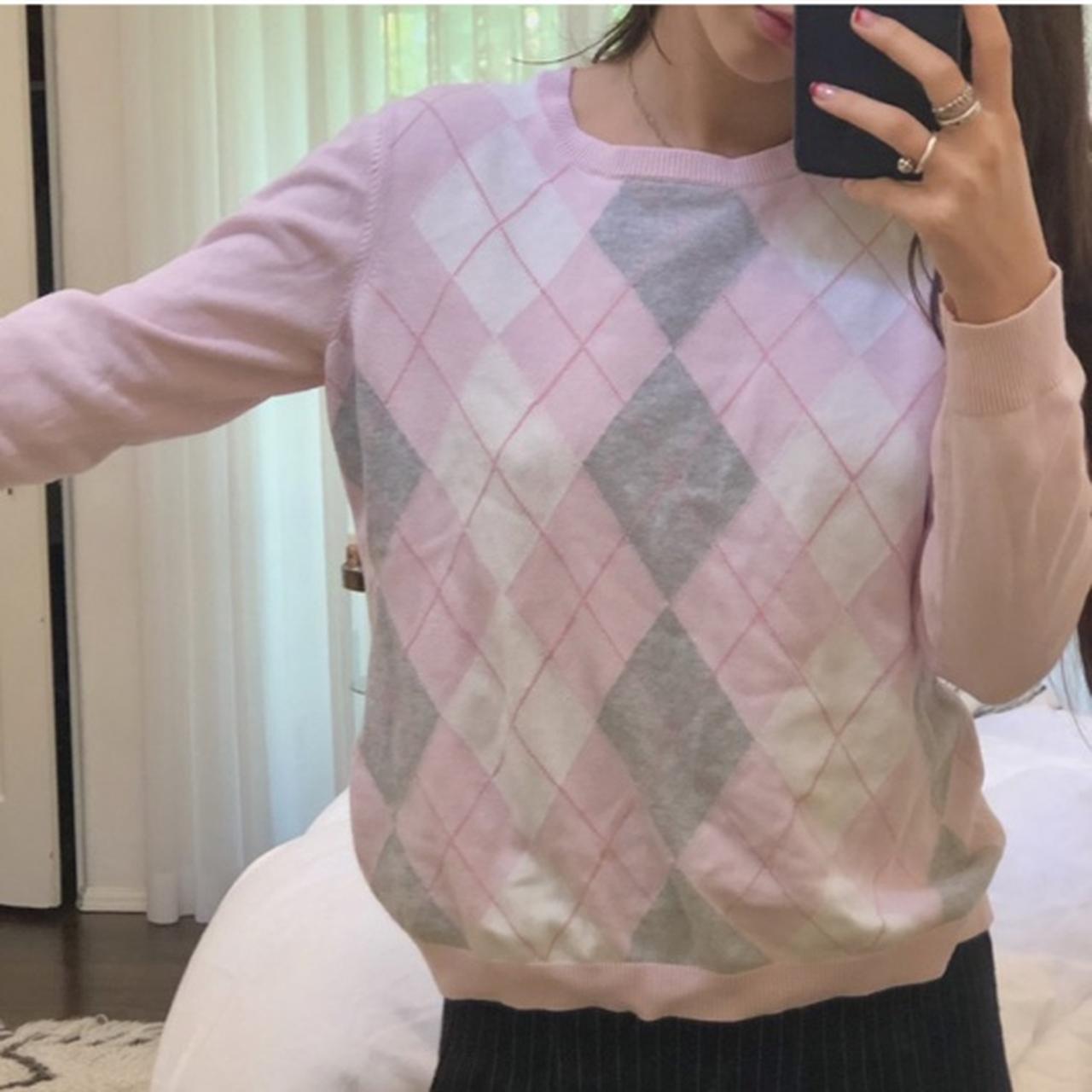 argyle sweater depop