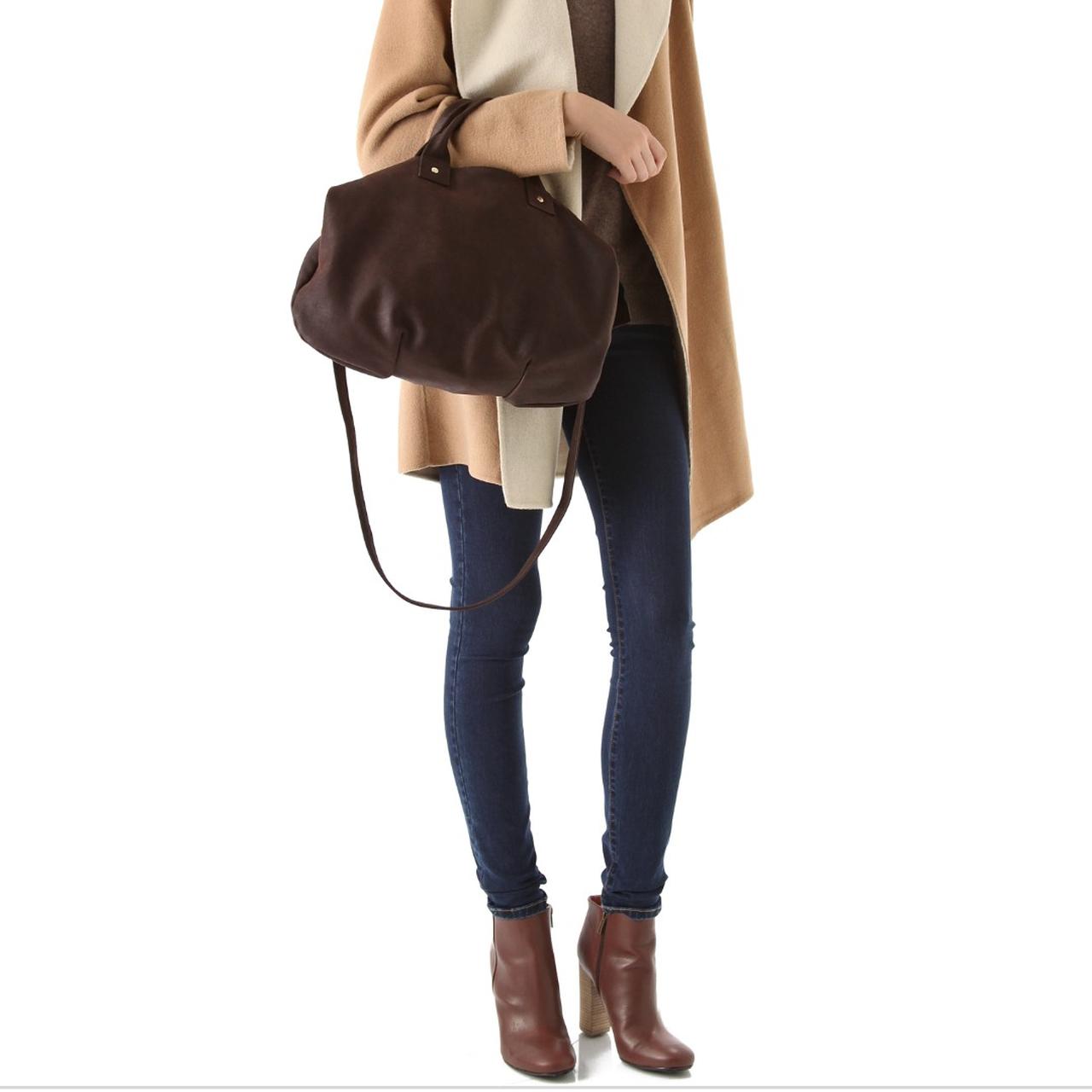 Clare V Sac Bretelle bag. Brown leather. A CV - Depop