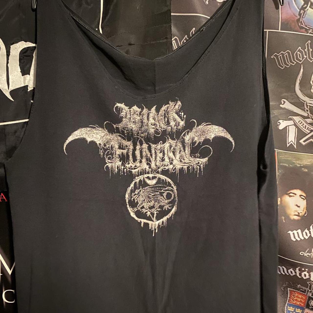 Black Funeral Tank Top Black Metal (See measurements... - Depop